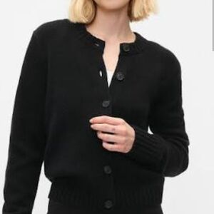 GAP CashSoft Cardigan Petite Small Black
